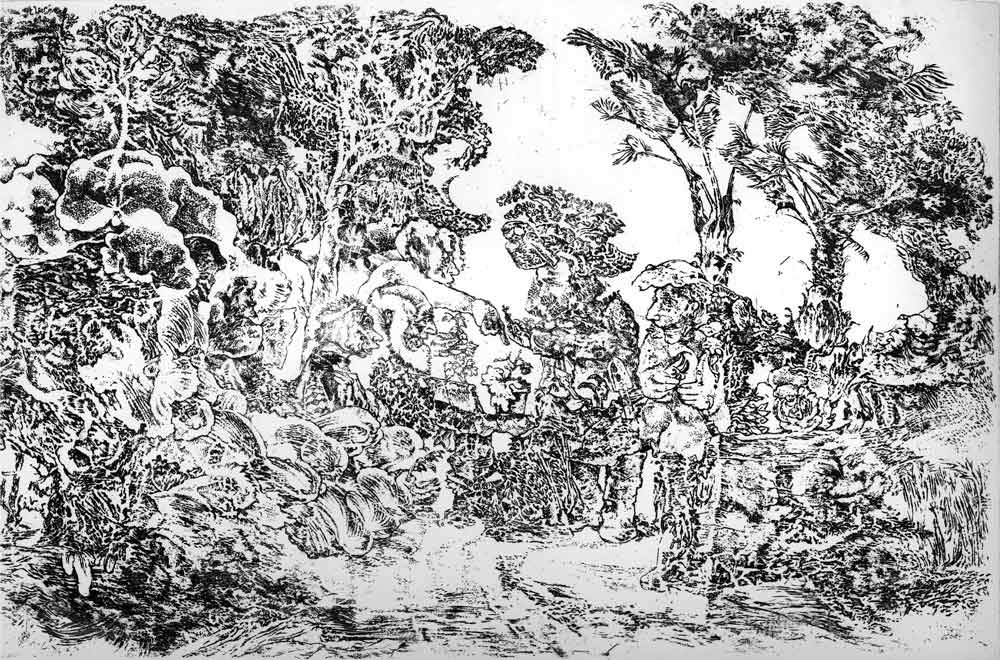 06. Island series 
<strong>Haughty horticulture</strong>
Expertise and artistic agricultural attitudes 
(Etching. Edition of 25 + 3 EA.) 